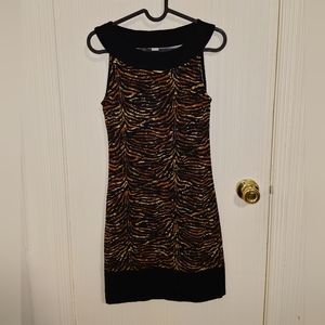 S. Oliver mini dress, US size 4, animal print